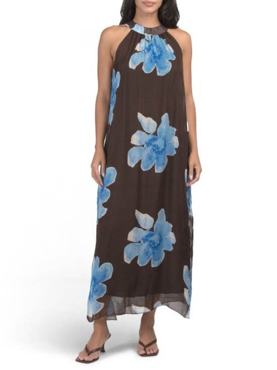 Dresses & Skirts - ROSEMARINE Made In Italy Halter Printed Maxi Dress